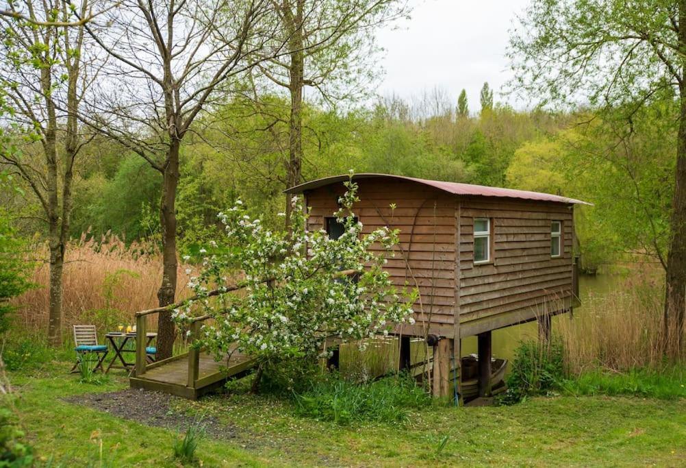 Vila Lakeside Cabin On Stilts- 'Kingfisher' Rous Lench Exteriér fotografie